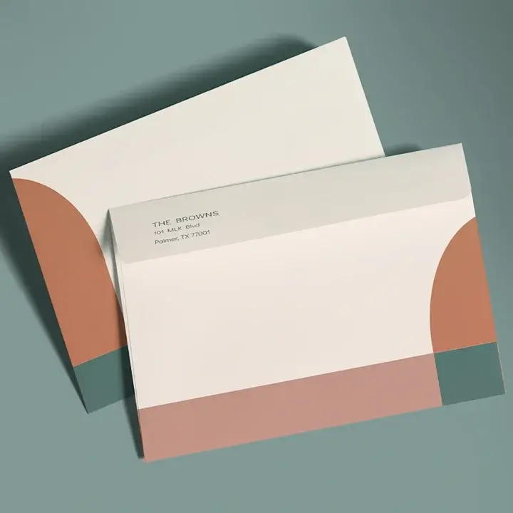 Custom printed envelopes with corporate logos