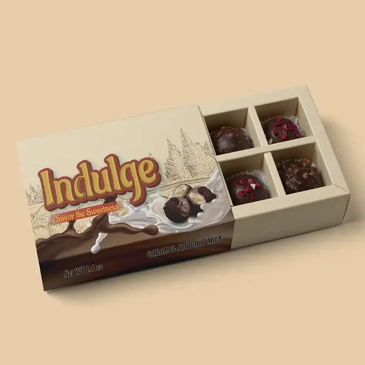 Slim custom chocolate bar sleeves with premium matte finish