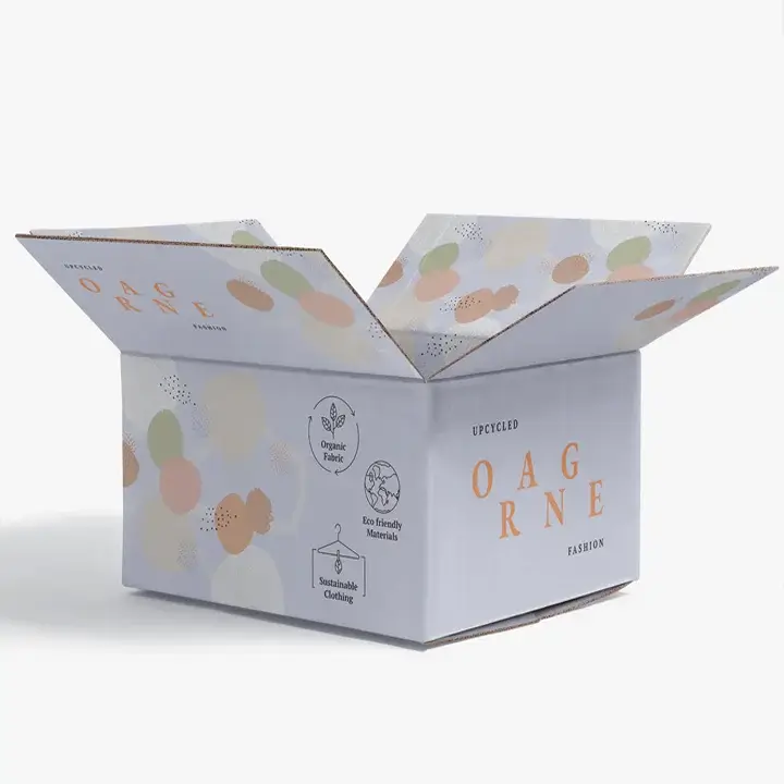 Custom printed corrugated shipping boxes for wholesale e-commerce delivery USA