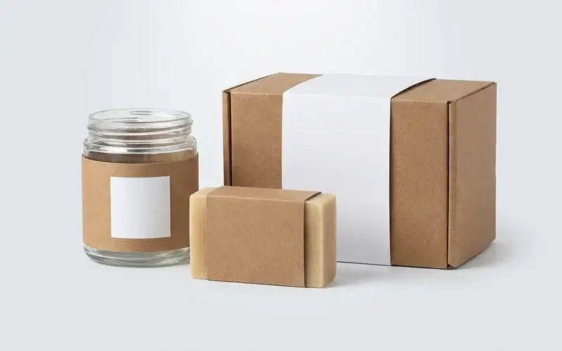 Custom printed packaging sleeves and belly bands wrapped around products and boxes