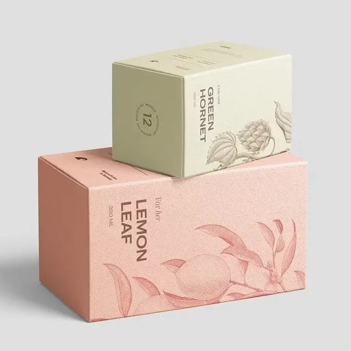 Custom printed cardboard boxes with high-resolution brand graphics