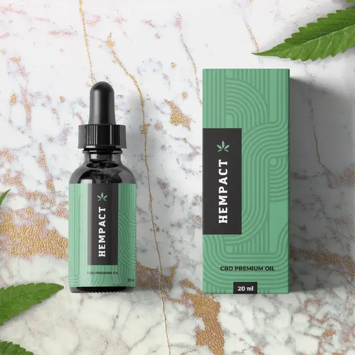 Eco-friendly hemp oil boxes made from recyclable paperboard material for organic branding