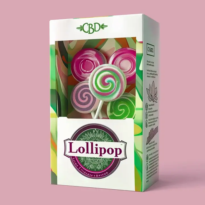 Fun and colorful lollipop display boxes with die-cut holes for sticks