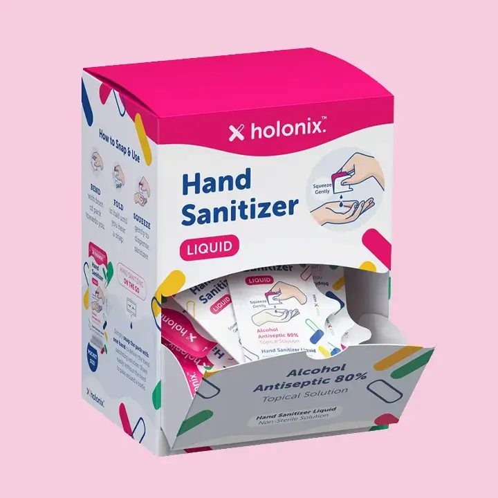 Custom printed hand sanitizer boxes for medical and personal care branding