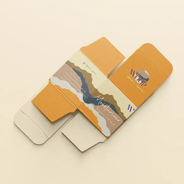 Standard reverse tuck end paperboard box for lightweight items