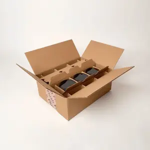 Custom corrugated cardboard box dividers and partitions for shipping protection