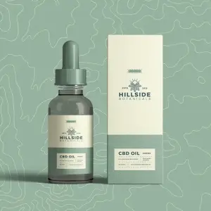 Custom CBD oil tincture boxes with protective inserts for glass dropper bottles