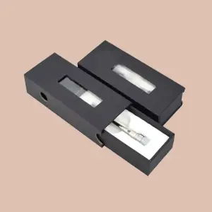 Child-resistant vape packaging boxes with secure locking design
