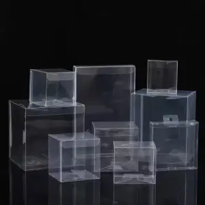 Transparent PET/PVC plastic boxes for retail product visibility