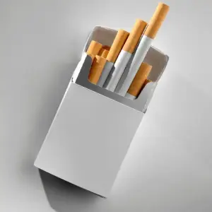 Cigarette packaging boxes with flip-top design and custom print