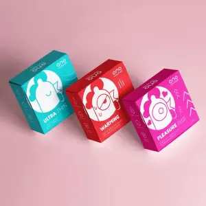 Custom condom packaging boxes with discreet design and secure closure