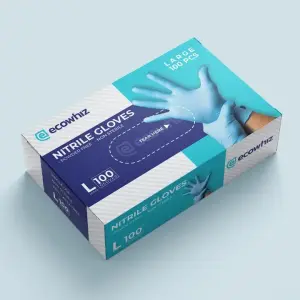 Cardboard glove dispenser boxes for medical and industrial use