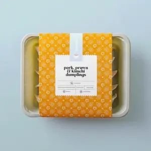 Moisture resistant frozen food packaging sleeves
