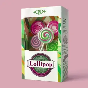 Fun and colorful lollipop display boxes with die-cut holes for sticks