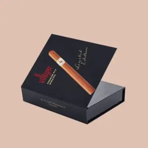 Rigid cigar packaging boxes with a premium finish